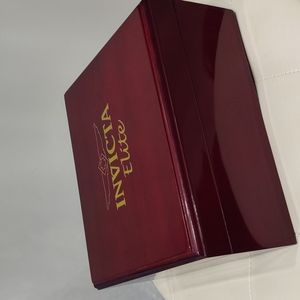 Invicta Watch Elite Wood Valet Jewelry Hinge Storage Box Unisex vintage Rare